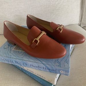 Talbots brown loafers NWOB
